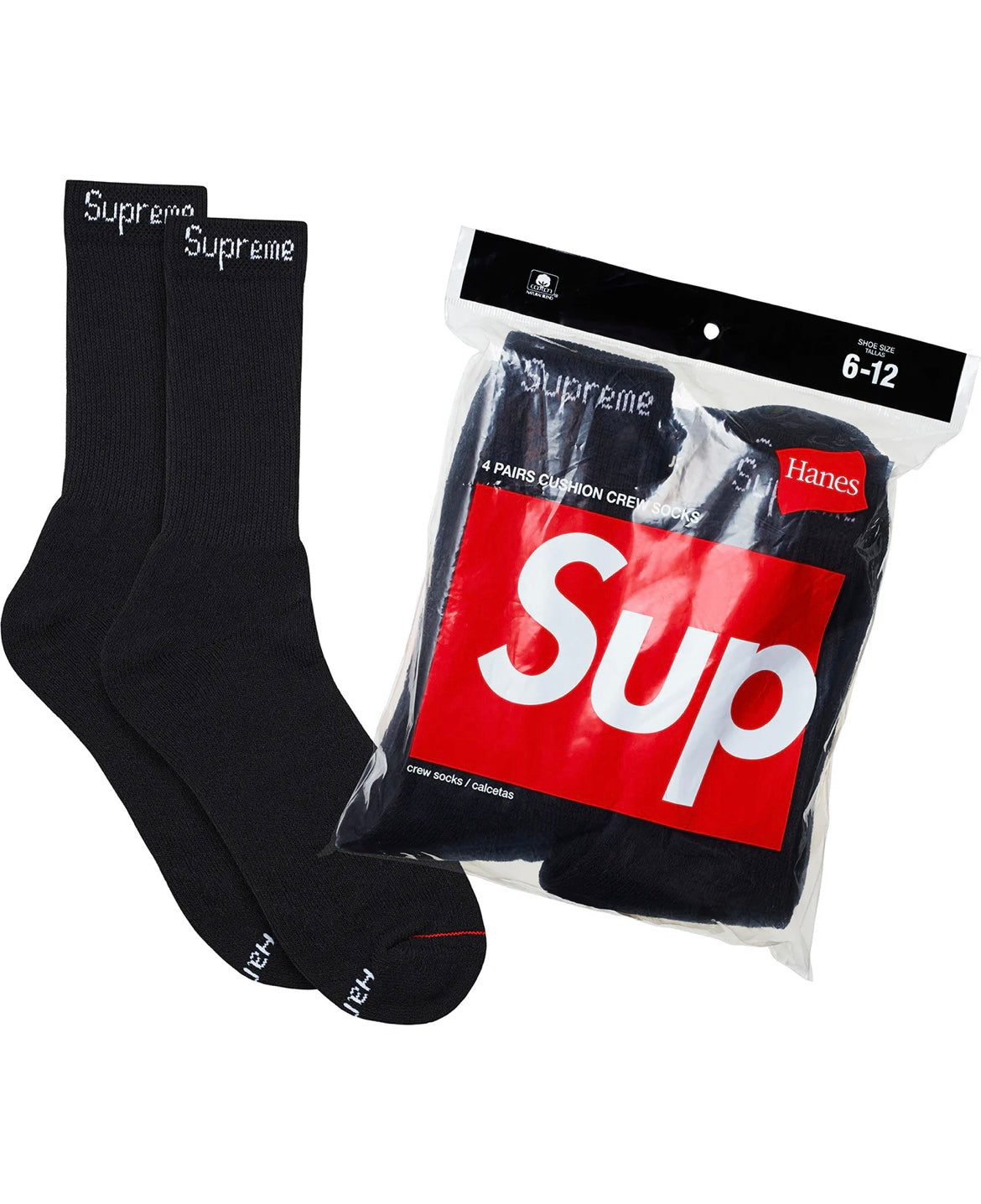 Supreme/Hanes Socks, shipped from Supreme
