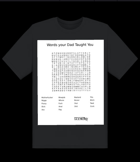 Words your Dad Taught You Crossword T-shirt